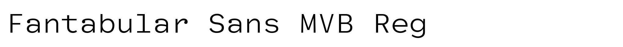 Fantabular Sans MVB Reg image
